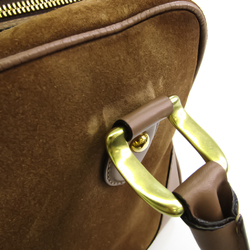 J&M Davidson Mini Mia Women's Suede,Leather Handbag Brown