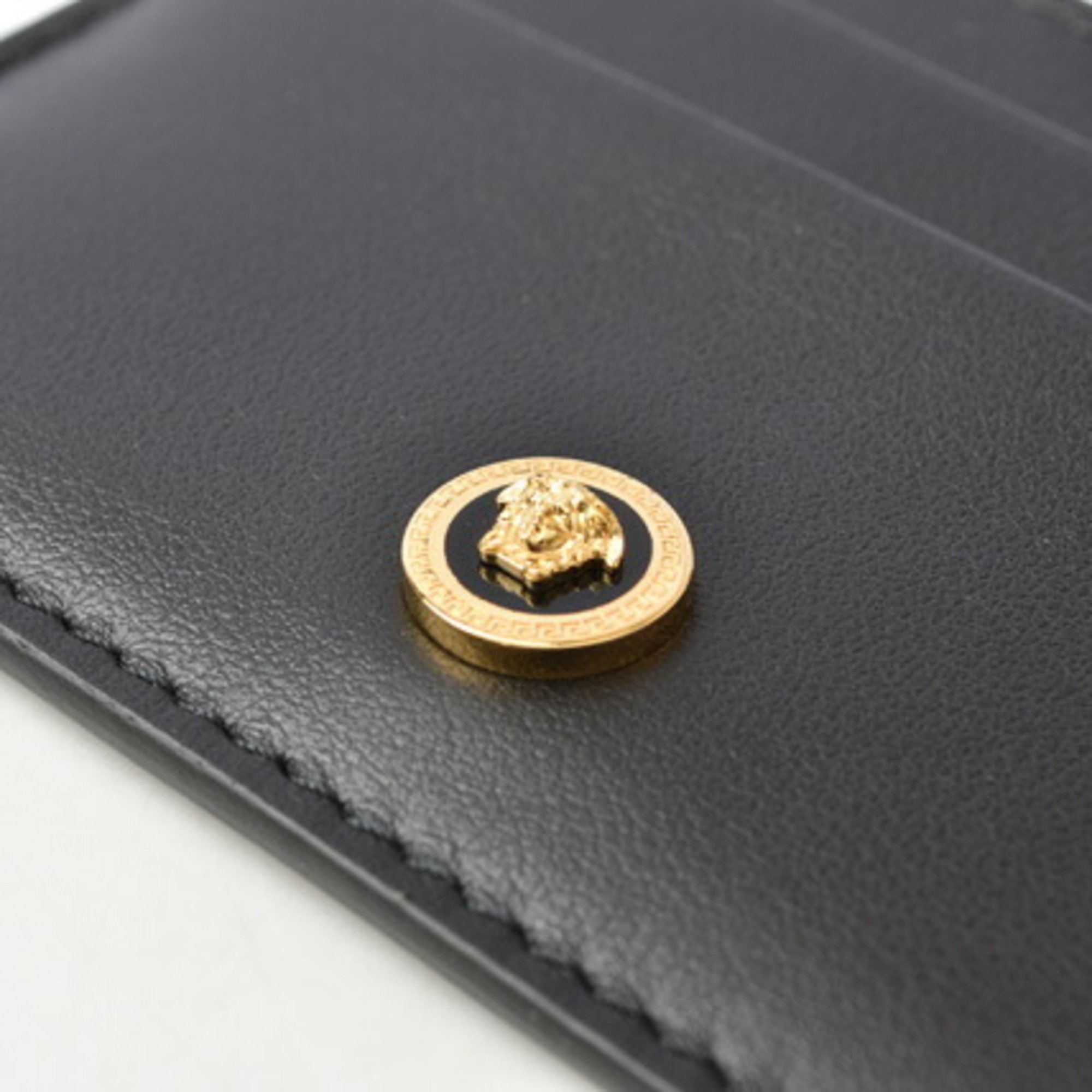 Versace Card Case / Business Holder VERSACE Medusa Motif Leather Black