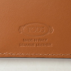 Tod's wallet tri-fold TOD'S leather metal bar brown