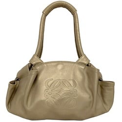 Loewe Handbag Nappa Aire Gold Anagram Leather LOEWE Soft Tote Bag Ladies Drawstring