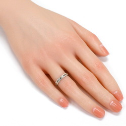 Tiffany TIFFANY & Co. Milgrain Wedding Band Ring No. 6 Diamond Ladies