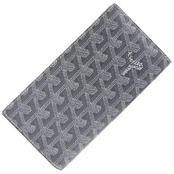 Goyard Smartphone Cover Herringbone Lampard Gray Coated Canvas Leather Case Phone Wallet