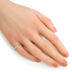 Tiffany TIFFANY & Co. TTWO Chain Ring No. 11 18K Gold Diamond Ladies