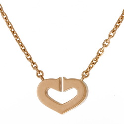 Cartier CARTIER C Heart Necklace 18K Gold Diamond Ladies