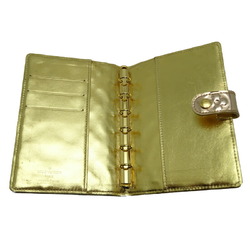 Louis Vuitton Monogram Miroir Agenda PM Ladies Notebook Cover R20962 PVC Gold