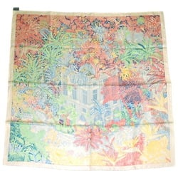 Hermes Carre 90 Forble Tropical Women's Scarf Muffler 100% Silk Multicolor