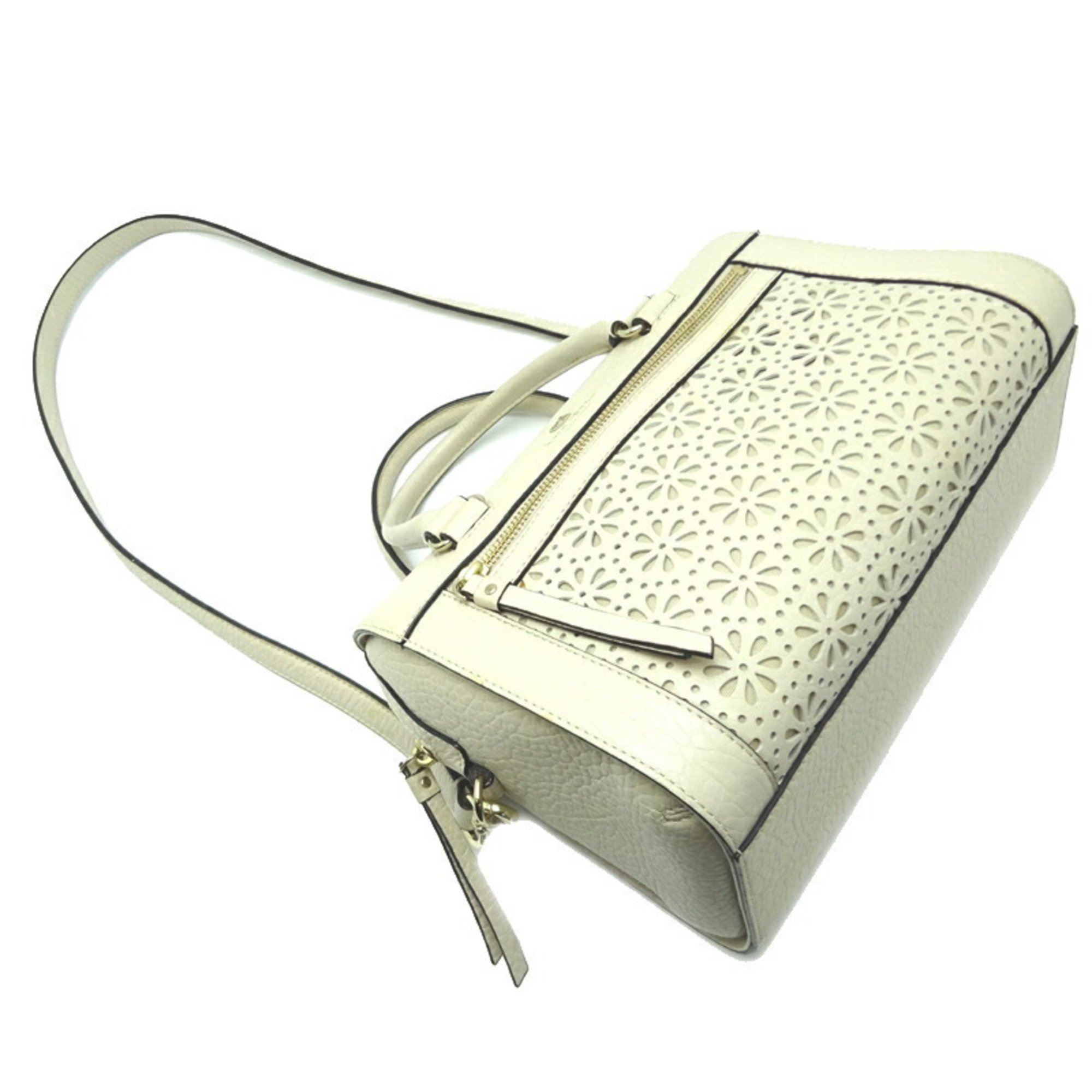 Kate Spade Cameron Street Leather Bag Women's Handbag 0102760 Ivory