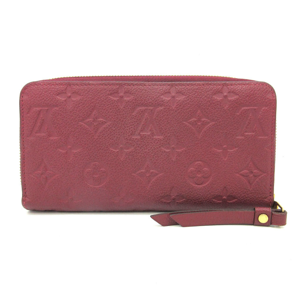 Louis Vuitton Bordeaux Empreinte Leather Monogram Zippy Wallet Zip