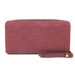 Louis Vuitton Wallet Zippy Leysin Red Bordeaux Long Round Ladies Monogram Amplant M62214