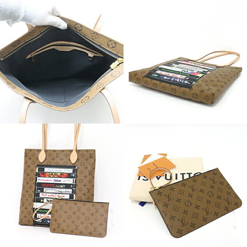 Louis Vuitton Carry It Tote Limited Edition Video Tape Reverse Monogram  Canvas Brown 22176939