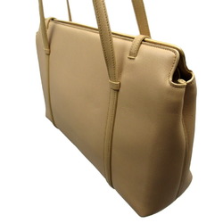 Cartier Shoulder Bag Beige Leather