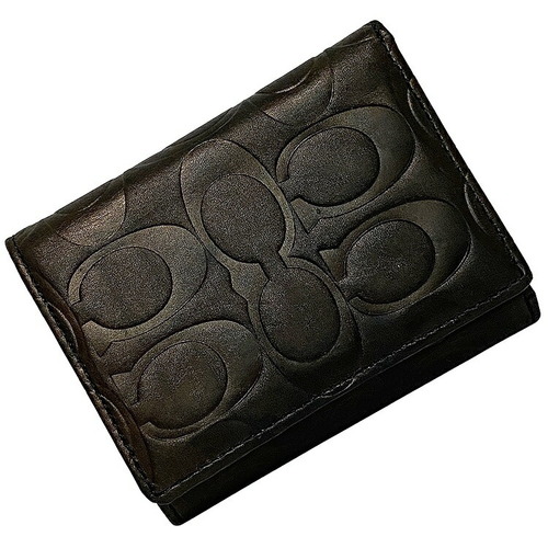 Leather wallet Coach Brown in Leather - 34930267