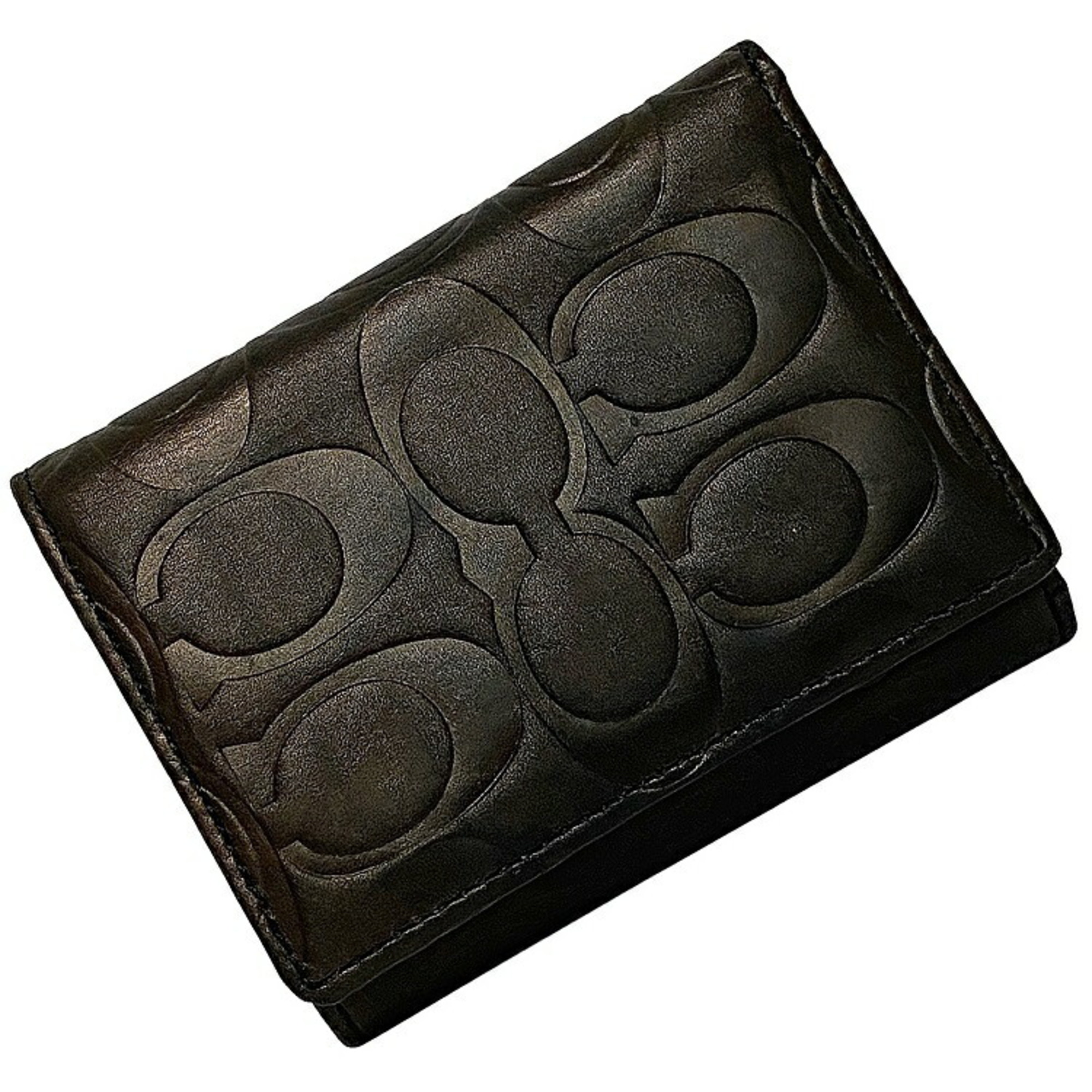 Coach black wallet online womens