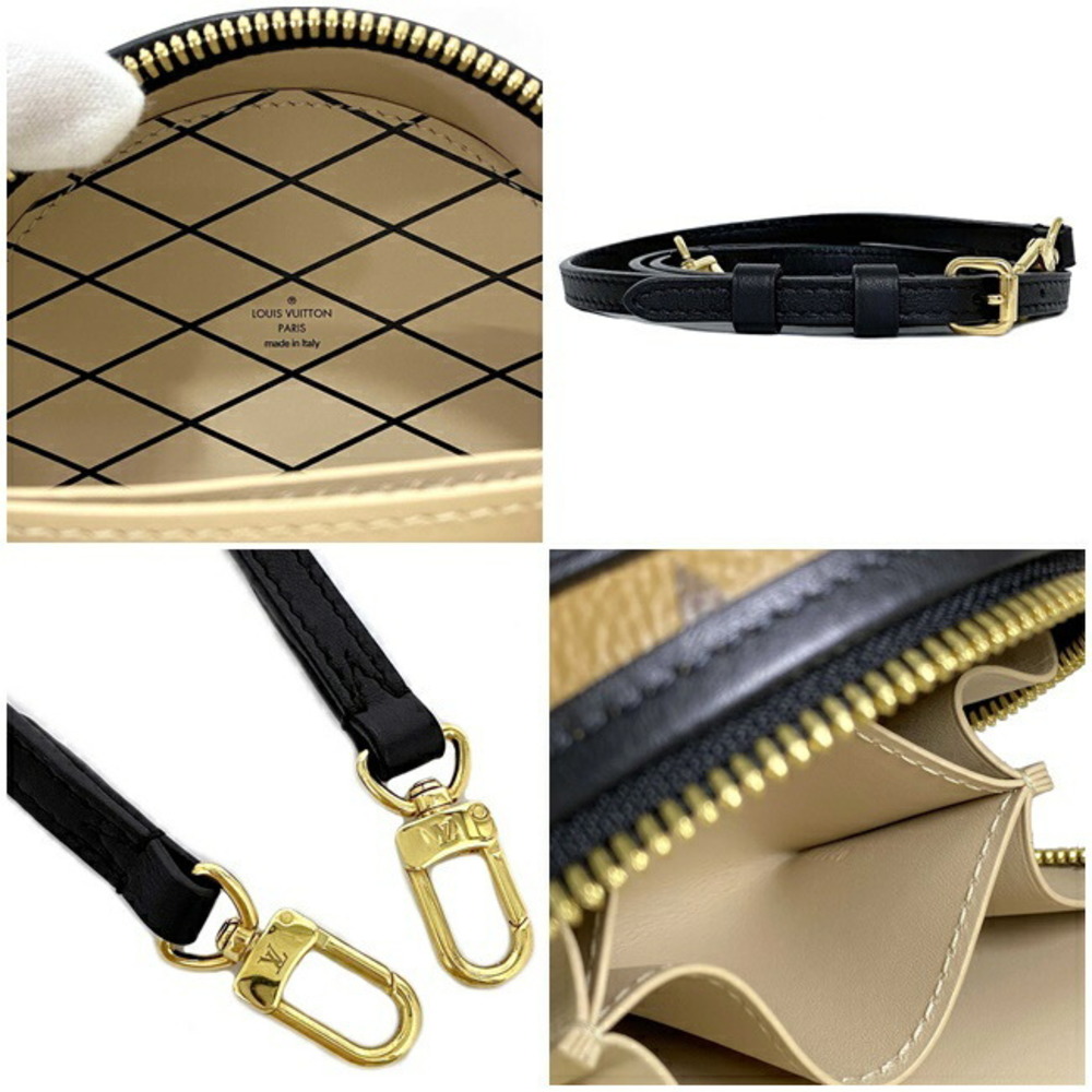 Louis Vuitton Shoulder Bag Bowat Chapo Brown Black Gold Monogram Reverse  M68276 PL0240 LOUIS VUITTON Pochette Mini Name Tag LV Round | eLADY  Globazone