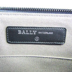 Bally Boris Large Unisex Leather Clutch Bag Black