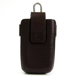 Louis Vuitton Epi Epi Leather Phone Stand Case Mocha Etui telephone international PM M6308D