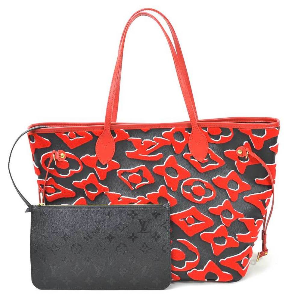 Louis Vuitton Neverfull Tote MM Black Canvas 