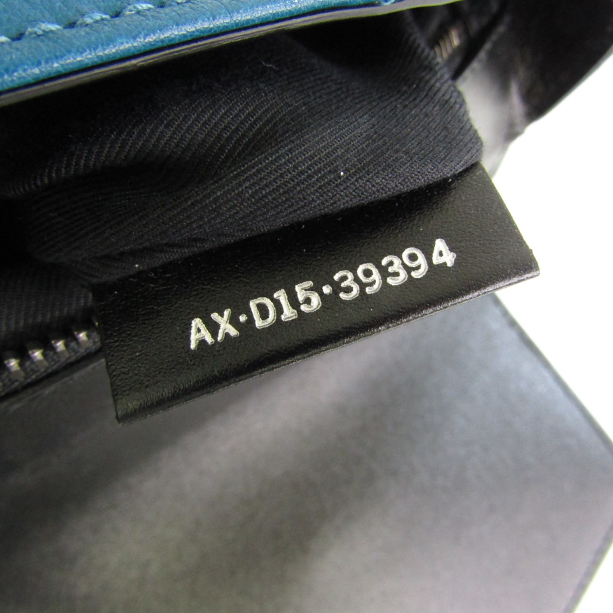 Bvlgari 39394 Women's Leather Handbag,Shoulder Bag Blue