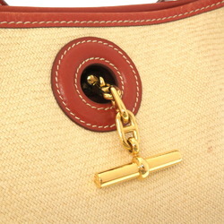 Hermes Vespa PM Straw Beige Shoulder Bag Brown