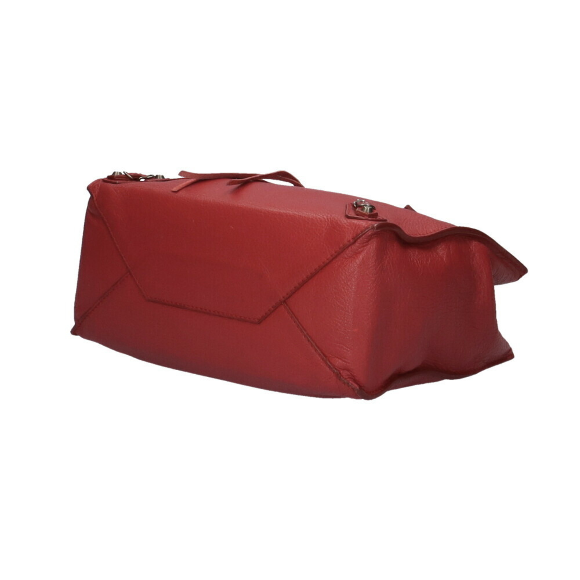 Balenciaga Paper Women's Leather Handbag Red Color
