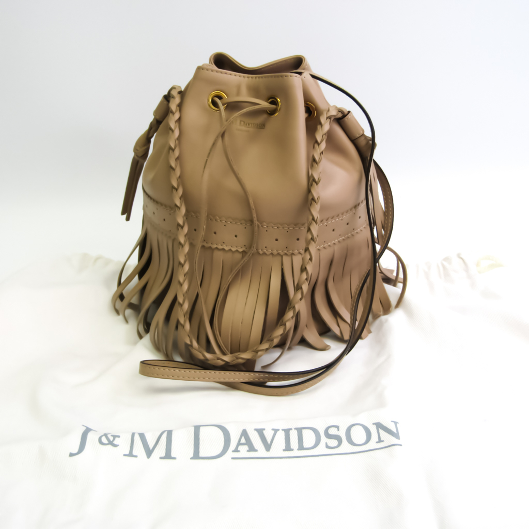 J&M Davidson Carnival 01355 Women's Leather Handbag,Shoulder Bag Beige