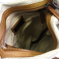 Zanellato Bucket Unisex Leather,PVC Handbag,Shoulder Bag Beige,Off-white