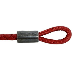 Bottega Veneta Ec-14210 Leather,Silver 925 Charm Bracelet Red Color