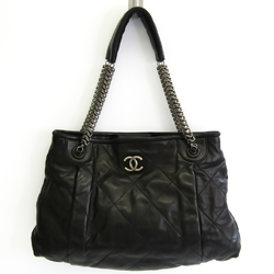 Chanel Bicolor Women's Leather Handbag Black