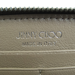 Jimmy Choo Philippa Women's Leather Studded Long Wallet (bi-fold) Brown