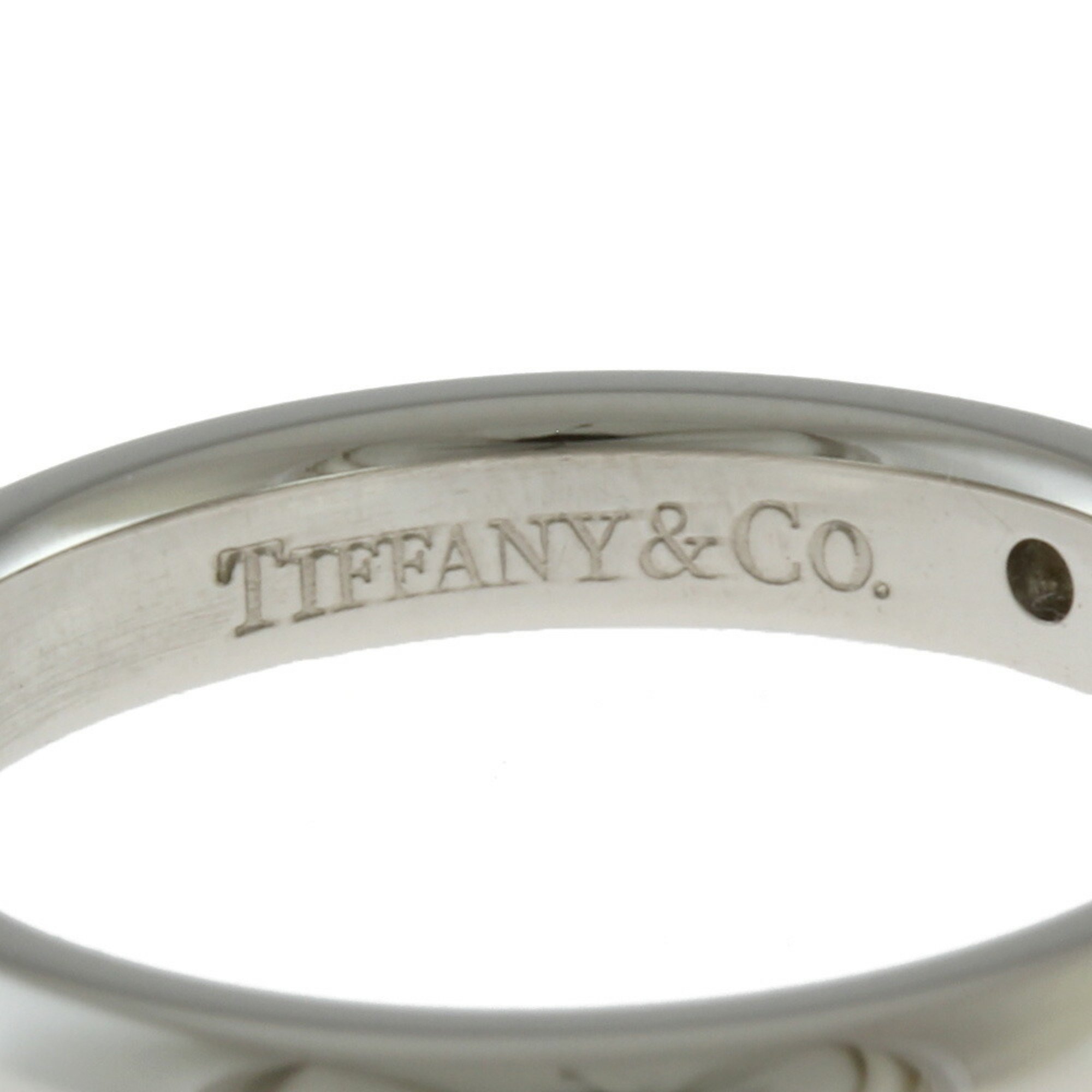 Tiffany TIFFANY & Co. Band Ring 5.5 Diamond Ladies