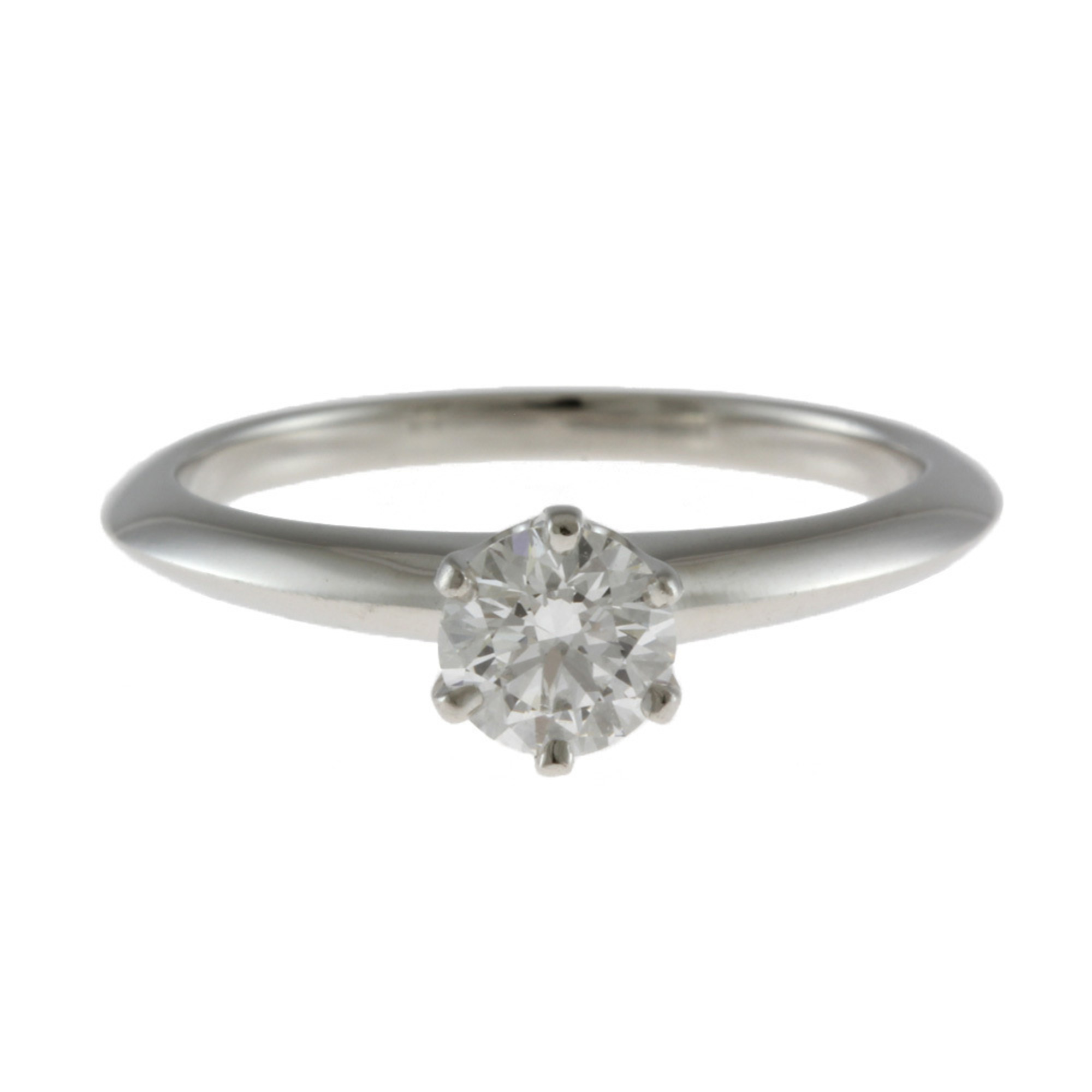 Tiffany TIFFANY & Co. Solitaire Rings No. 10 Diamond Ladies