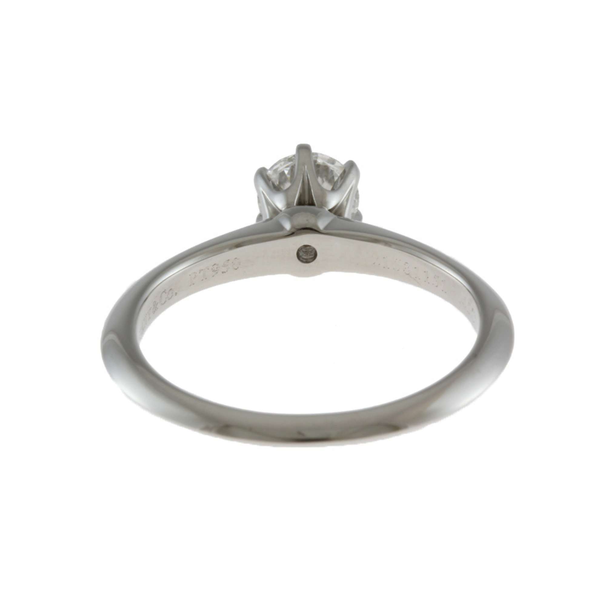 Tiffany TIFFANY & Co. Solitaire Rings No. 10 Diamond Ladies