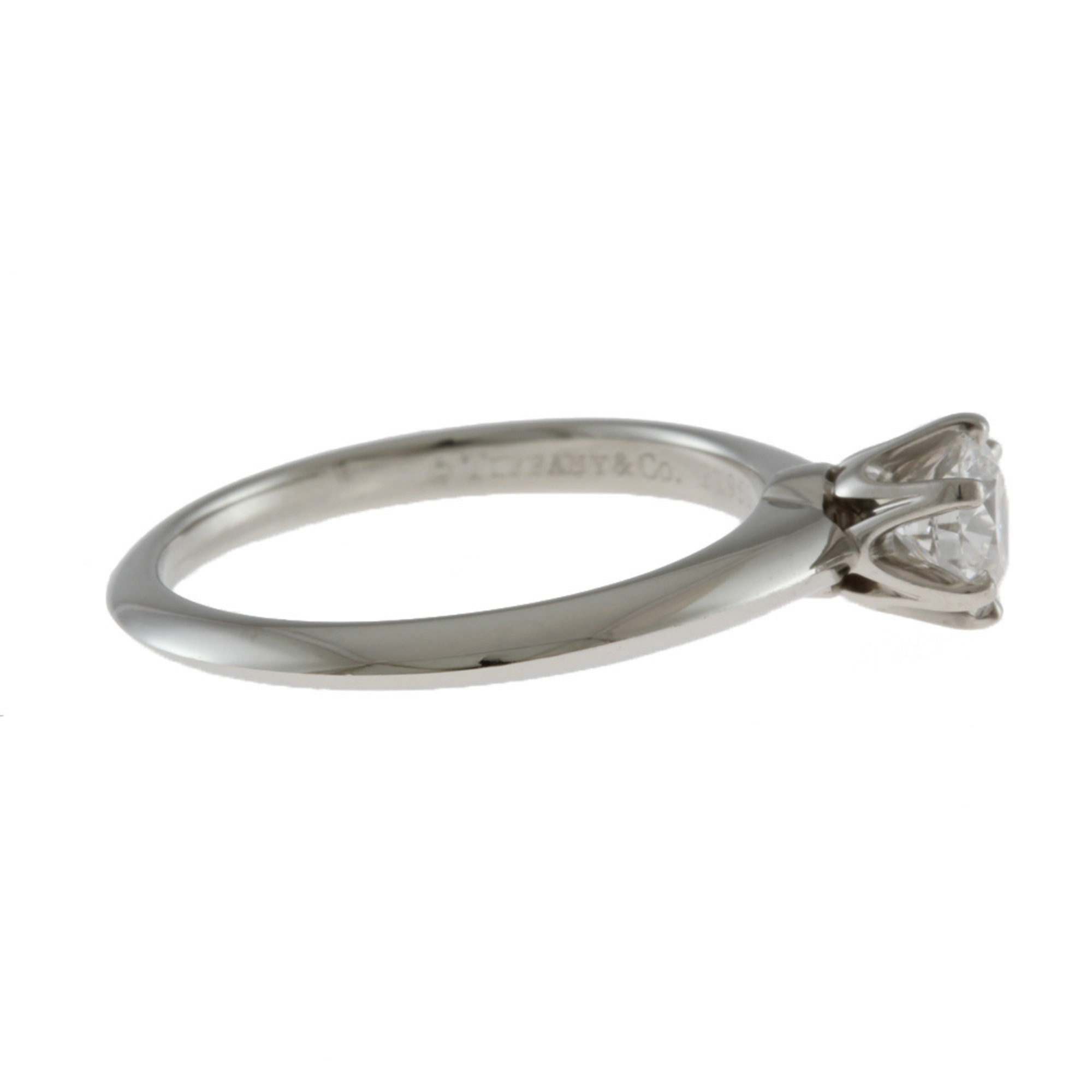 Tiffany TIFFANY & Co. Solitaire Rings No. 10 Diamond Ladies