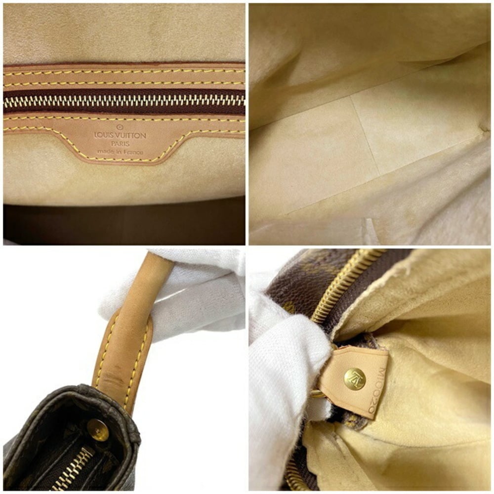 Authentic Louis Vuitton Monogram Looping GM Shoulder Bag M51145 LV 5241F
