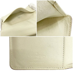 Louis Vuitton Tri-Fold Wallet Le Somptu White Gold Suhari M95854 Leather TH3059 LOUIS VUITTON LV Flap Belt Soft Studs