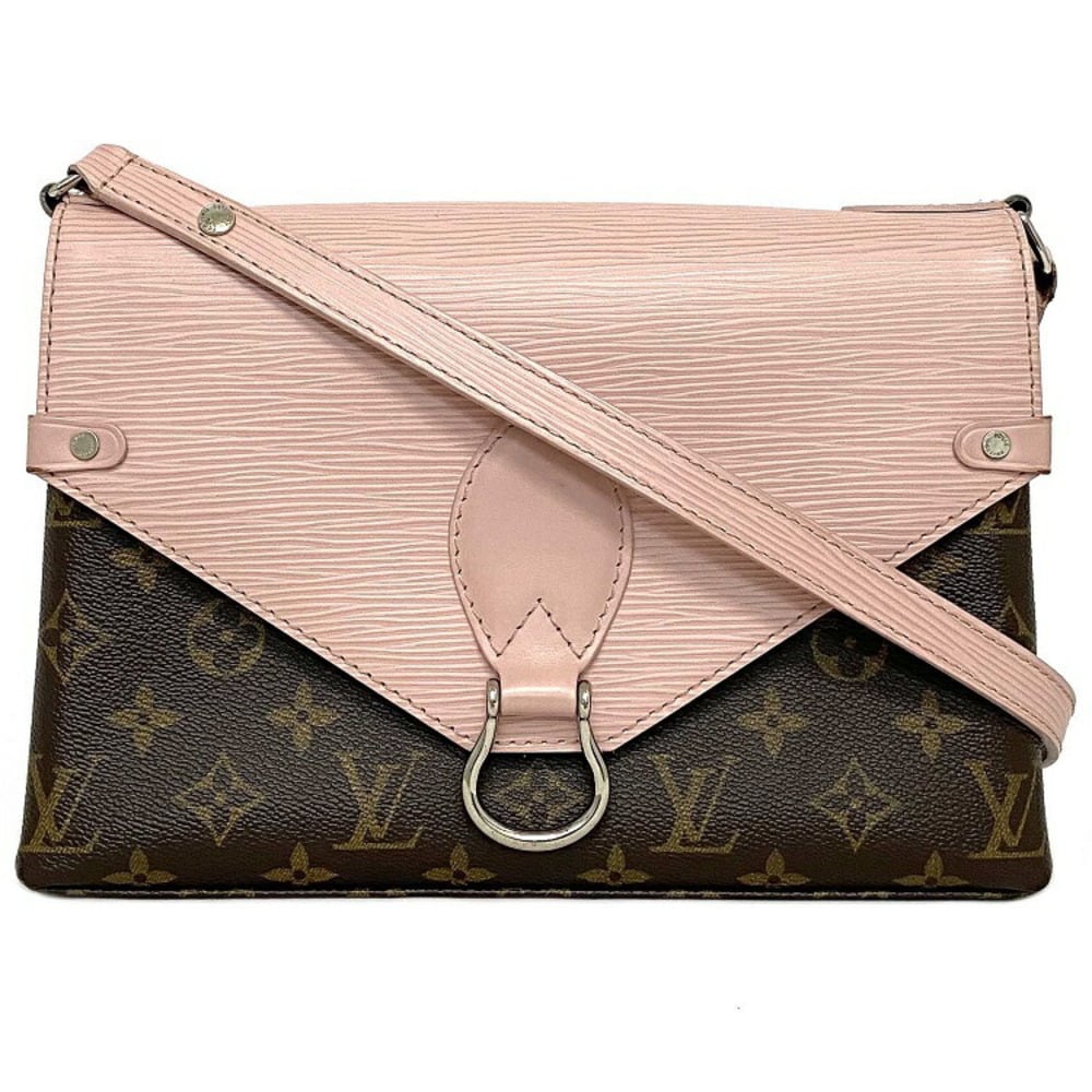 Louis Vuitton Handbag Saint Michel Pink Brown Rose Ballerina Monogram Epi  M44033 Leather CA3197 LOUIS VUITTON LV Bag Flap 2way | eLADY Globazone