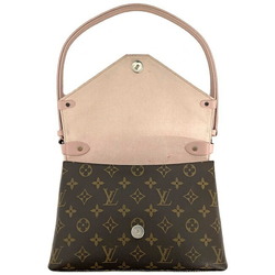 Louis Vuitton Handbag Saint Michel Pink Brown Rose Ballerina