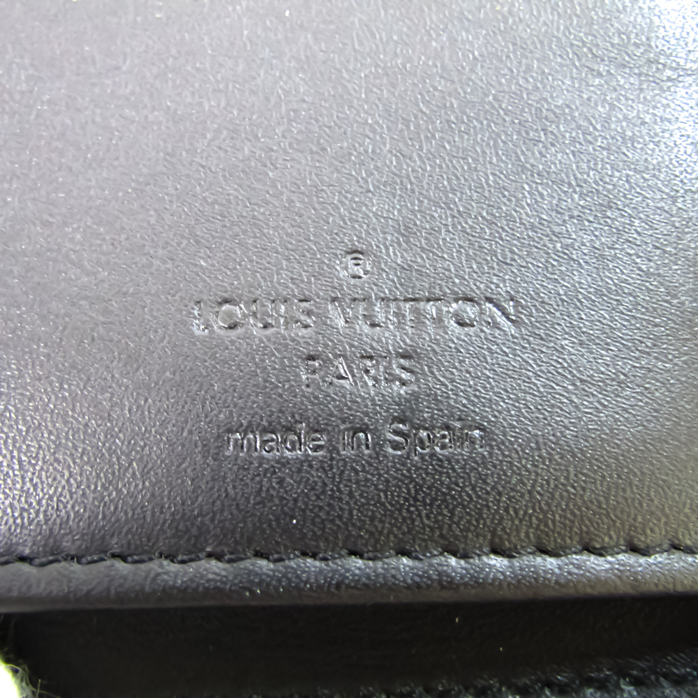 Louis Vuitton Black Damier Infini Leather Vertical Bifold Long