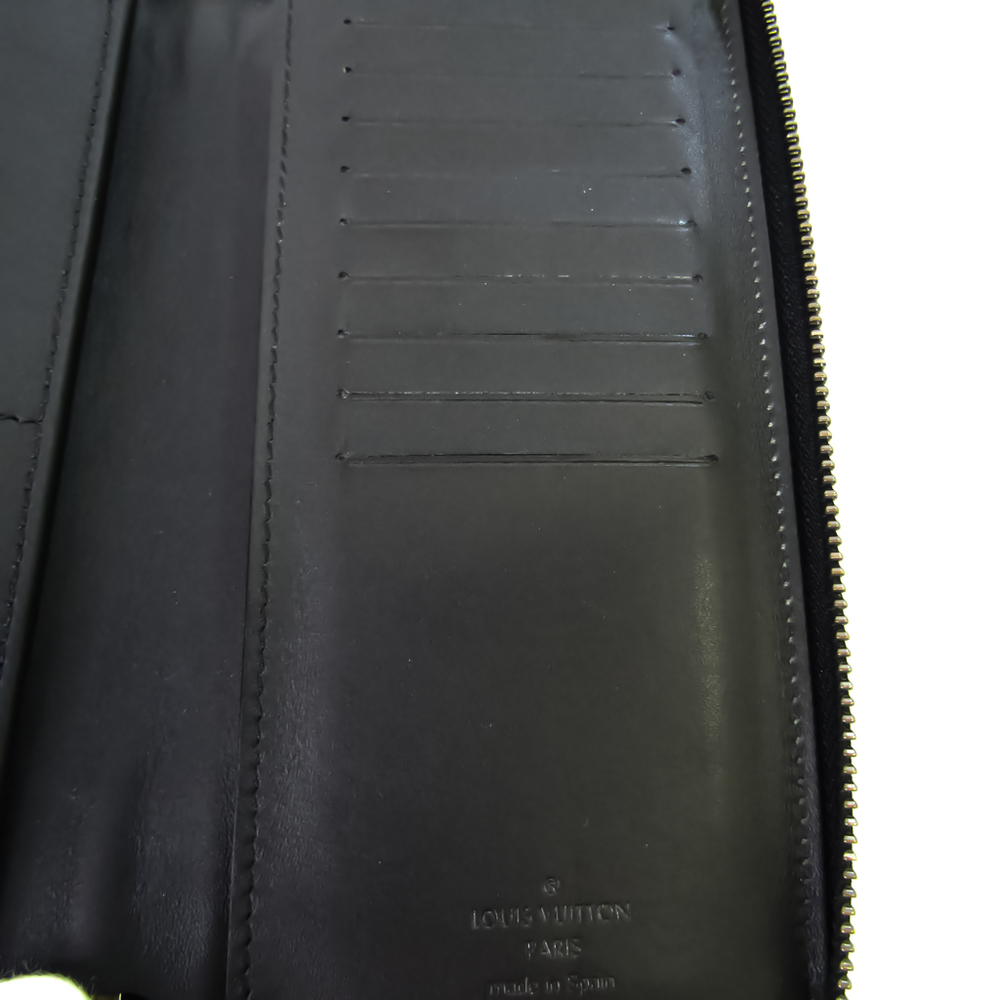 Black Leather Damier Infin Bifold Wallet