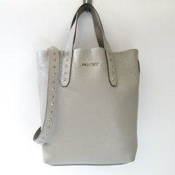 Jimmy Choo Women's Leather Handbag,Shoulder Bag Gray