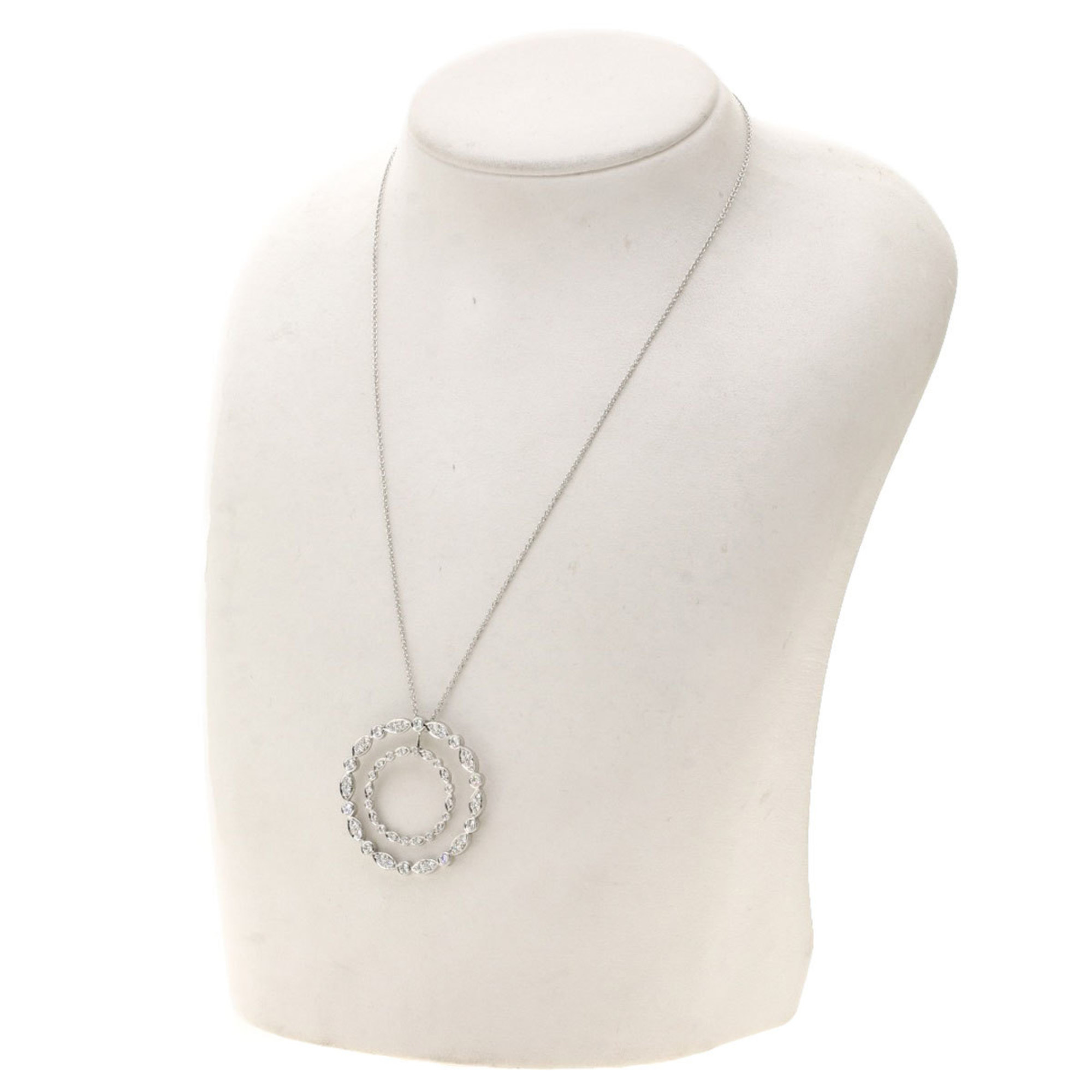 Tiffany Swing Circle Diamond Necklace Platinum PT950 Ladies TIFFANY & Co.