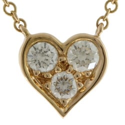 Tiffany TIFFANY & Co. Sentimental Heart Necklace 18K K18 Gold Diamond Ladies