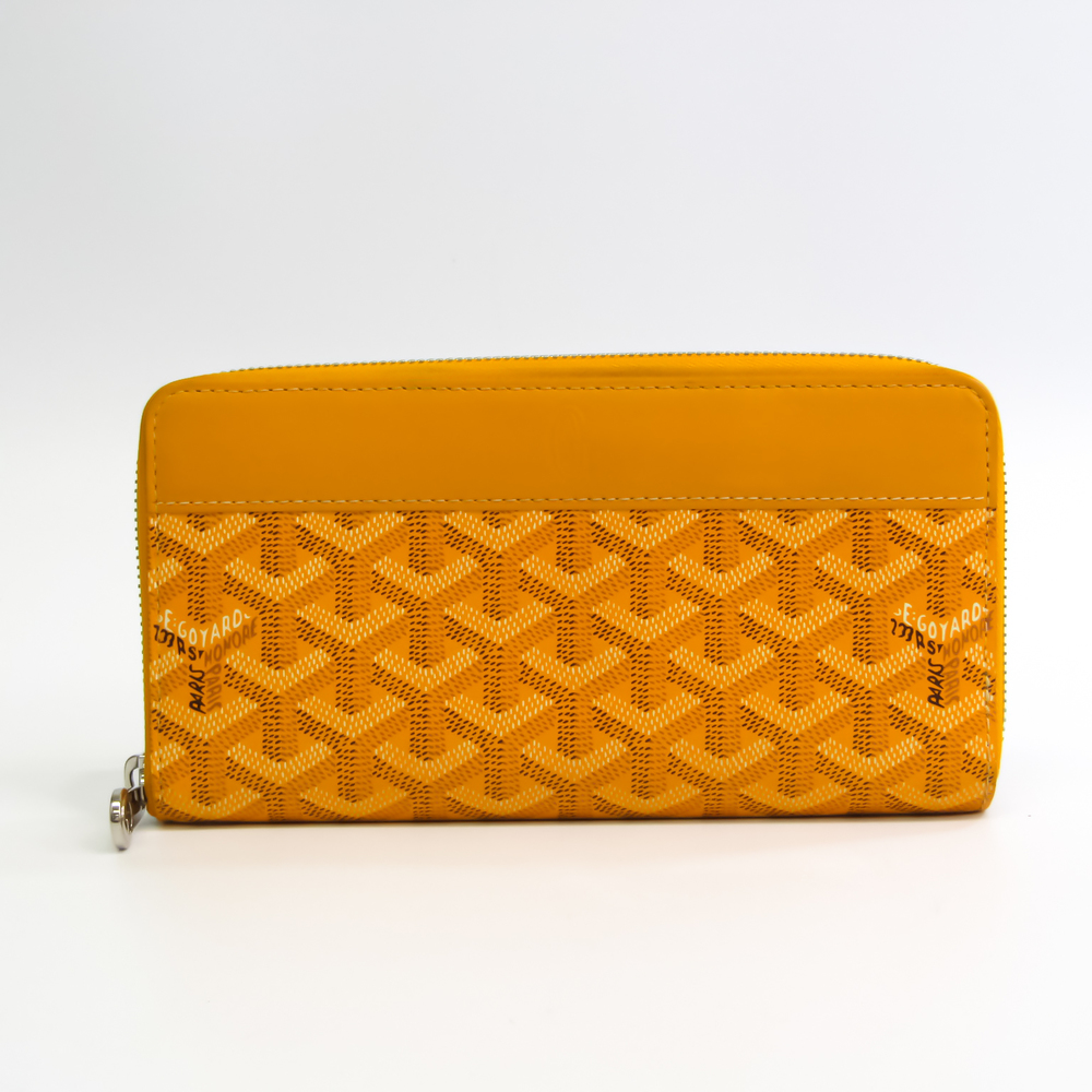 Goyard Matignon Unisex Leather Long Wallet (bi-fold) Yellow | eLADY  Globazone