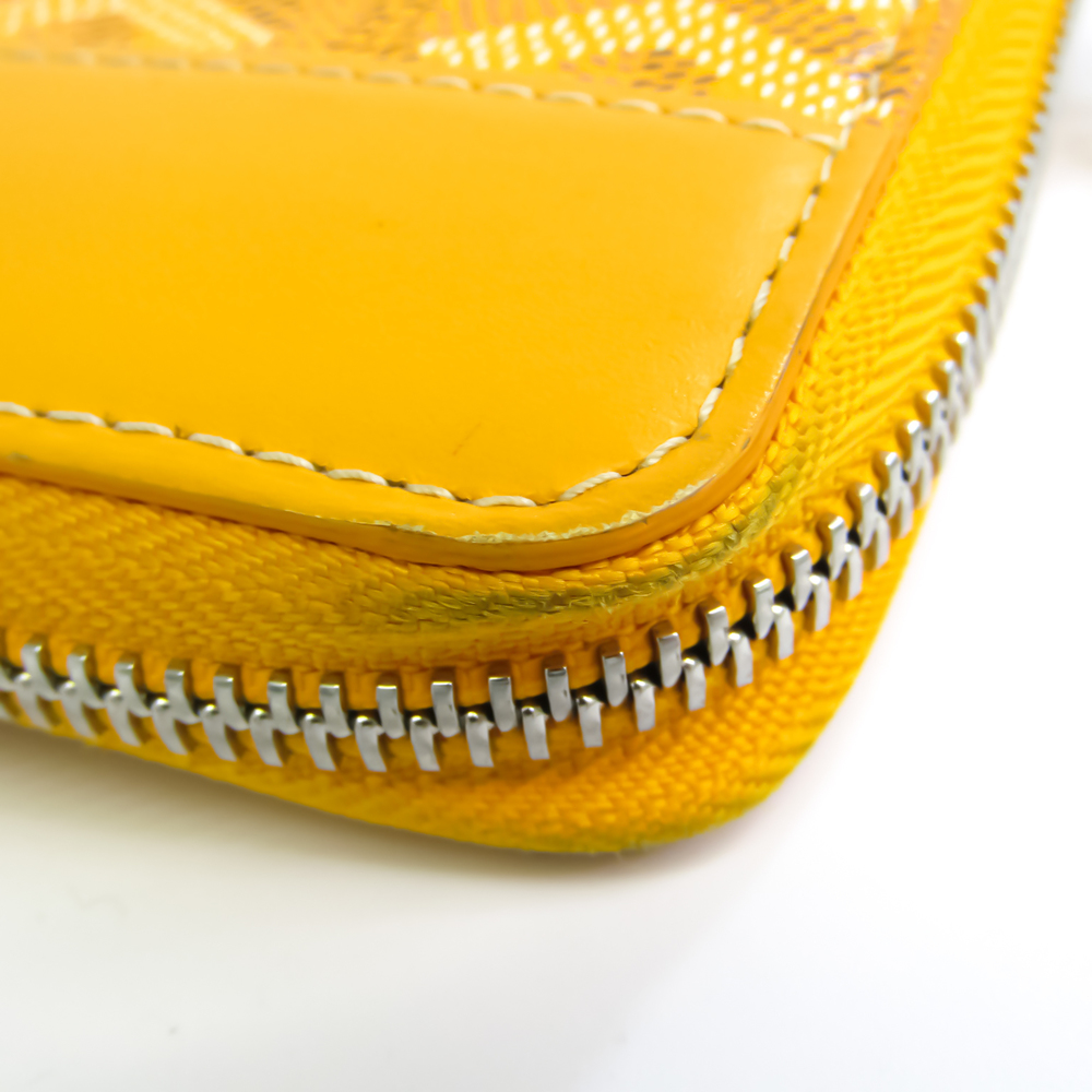 Goyard Matignon Wallet Size GM Yellow APMZIP Leather