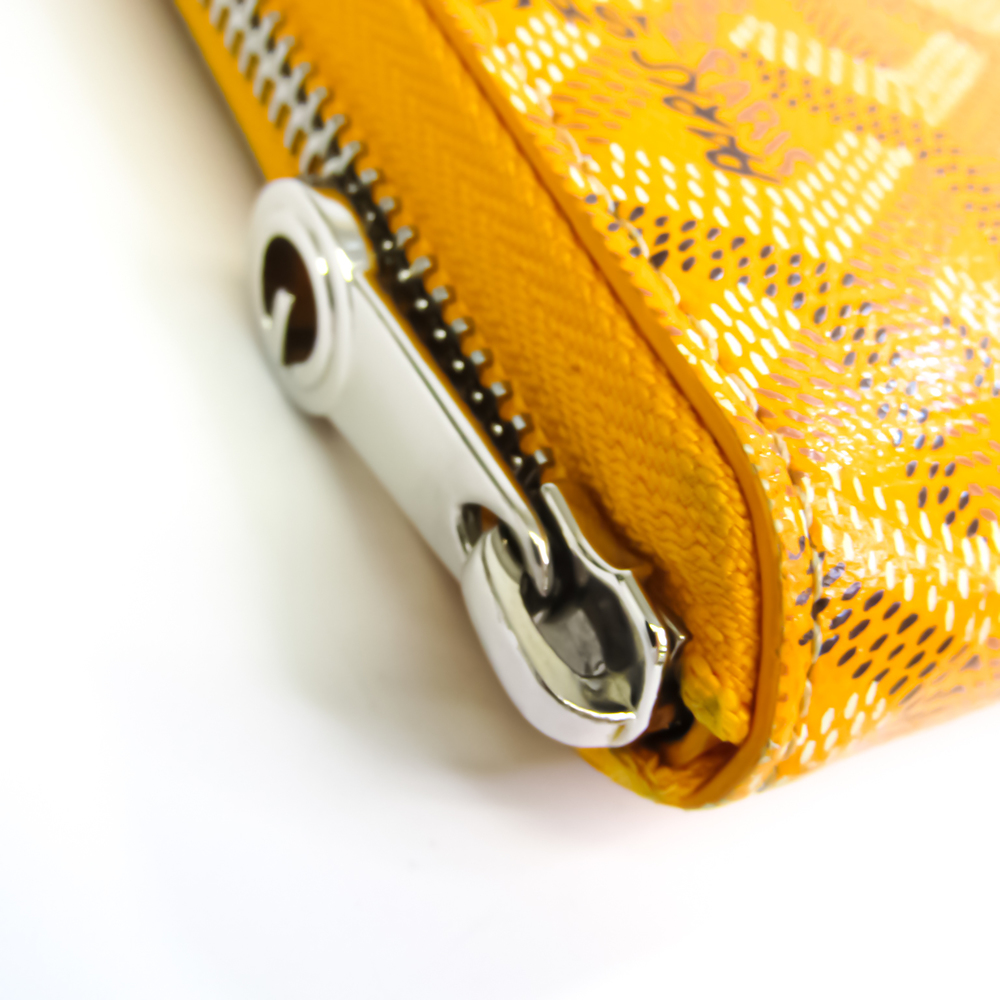 Goyard Matignon Unisex Leather Long Wallet (bi-fold) Yellow