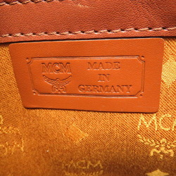 MCM Monogram Pattern PVC Brown Handbag Bag 0234