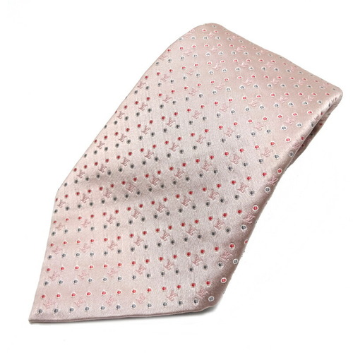 LOUIS VUITTON Authentic LOUIS VUITTON tie M74864 100% silk Pink