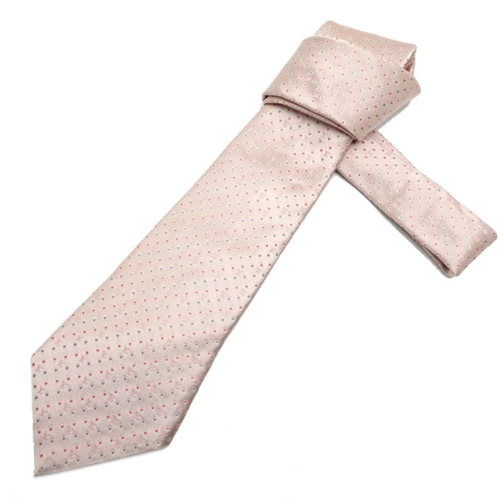 Louis Vuitton Tie L Size Men's M78765 100% Silk Pink