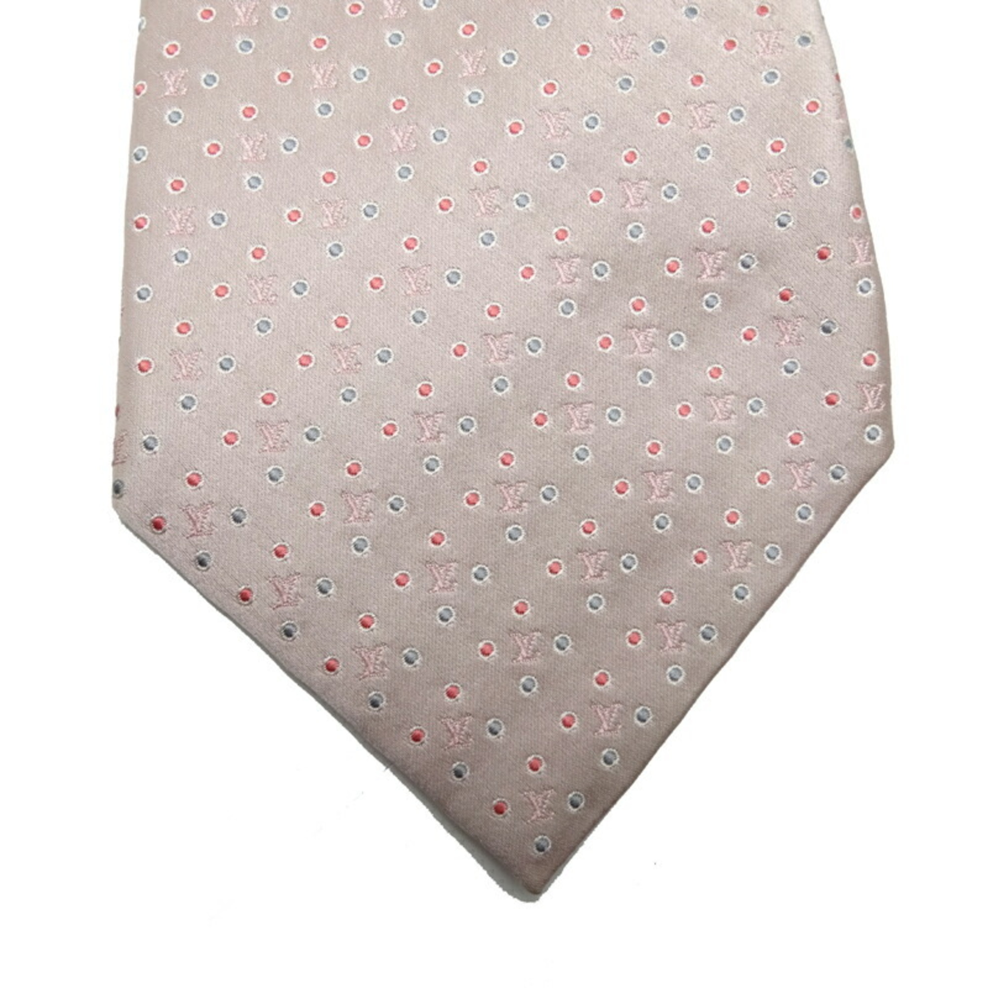 Louis Vuitton Tie L Size Men's M78765 100% Silk Pink