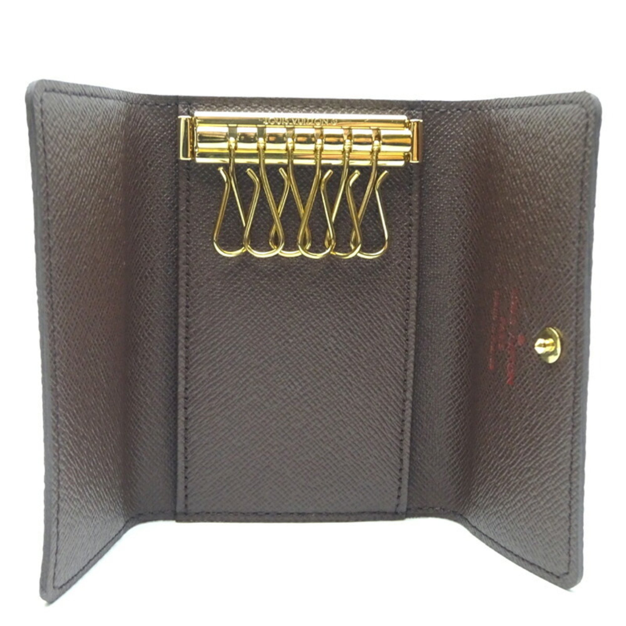 Louis Vuitton Ladies 6 Key Case N62630 Damier Ebene (Brown)